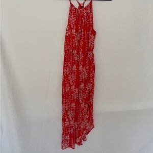 Red Floral Maxi Dress